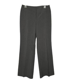 New York & Company charcoal gray City Stretch wide leg dress pants Size 8